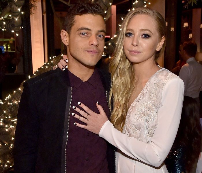 Portia Doubleday with Rami Malek (source: gettyimages) .
