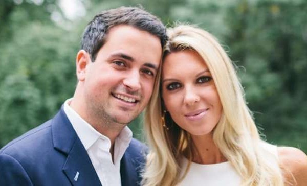 Gloria Borger's son and daughter-in-law, Evan Morgan and Mary Huntsman 