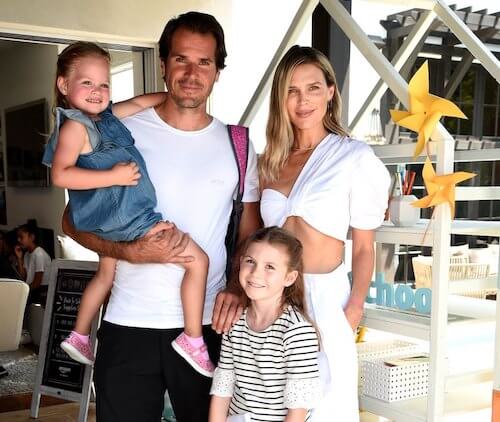 sara foster and tommy haas with their daughters