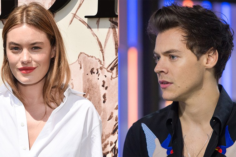 HARRY’S NEW GIRL!! Harry Styles Dating Victoria’s Secret Model Camille Rowe Source: Getty Images (Harry and Camille)
