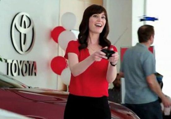 Toyota jan laurel coppock pregnant commercials actress plays legs feet wiki...