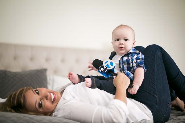 Fonte: Pinterest (Lauren with her son)