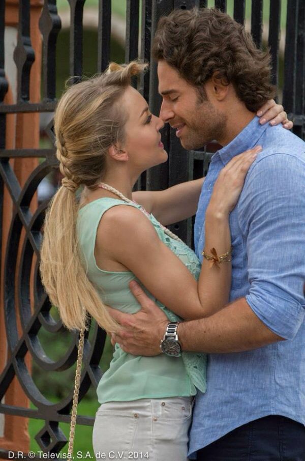 Actor Sebastian Rulli and French-Mexican actress Angelique Boyer are Happil...