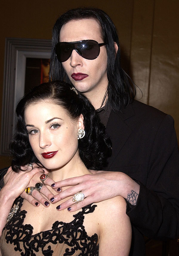 Dita-von-teese-marilyn-manson-600×860 - Married Biography