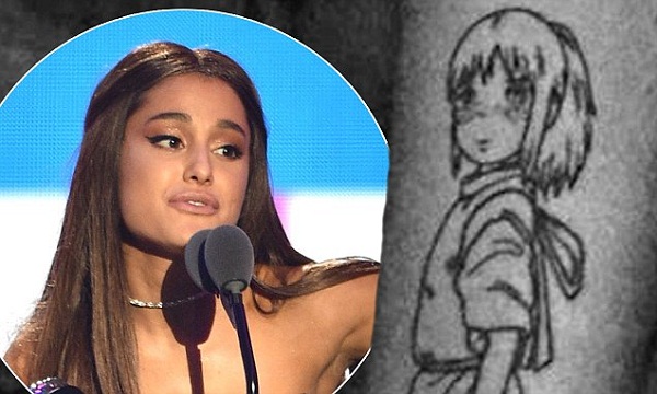 Ariana Grande Gets inked with a massive Pokemon tattoo on ...