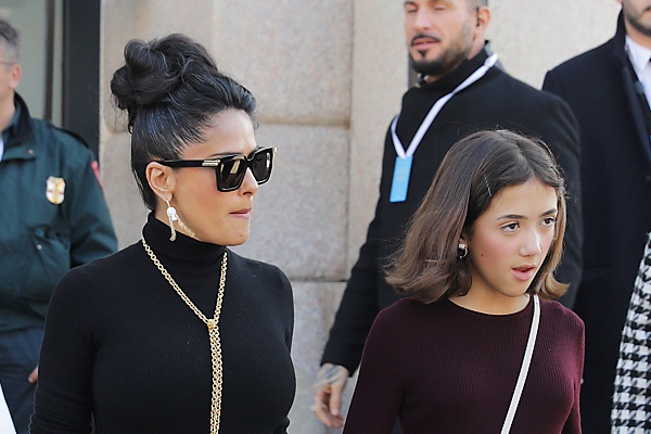 Salma Hayek brings her daughter Valentina, 11 along with ...