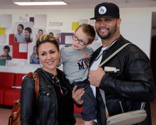 Deidre Pujols, Ehefrau von Albert Pujols (St. Louis Cardinals), während des Pujols  Family