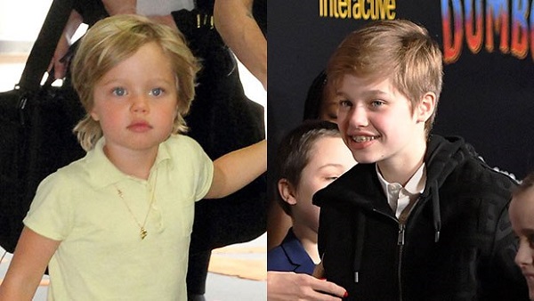 Shiloh Jolie-Pitt, daughter of Angelina Jolie and Brad Pitt on an ...