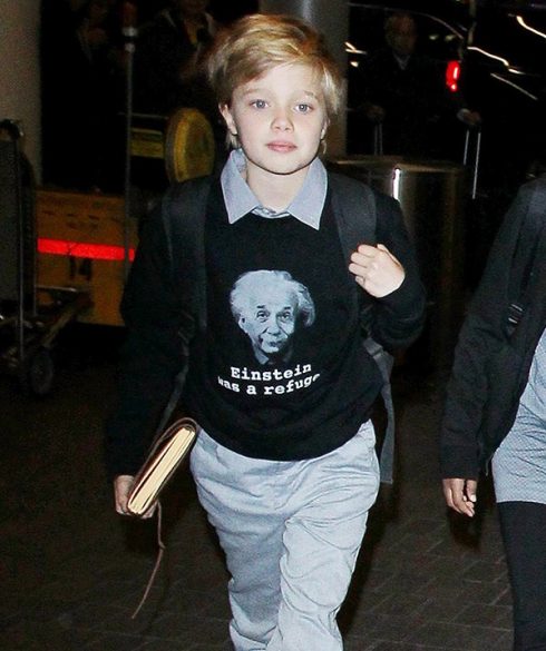 Shiloh Jolie-Pitt, daughter of Angelina Jolie and Brad Pitt on an ...