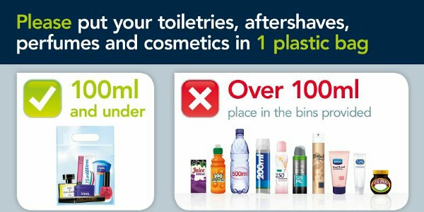 The 100 ml rule on air flights and how to circumvent it!
