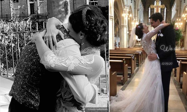 Jessica Brown Findlay And Her Boyfriend Ziggy Heath Marry In A London Church It Was An Intimate 5787