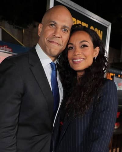 Cory Booker’s gf Rosario Dawson reaction after Cory Booker re-elected ...