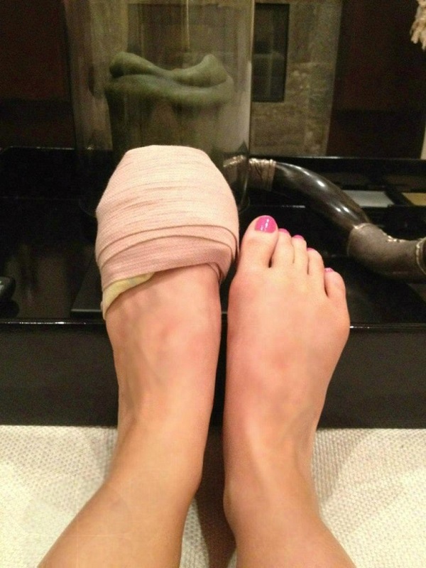Feet of Sophie Turner. 