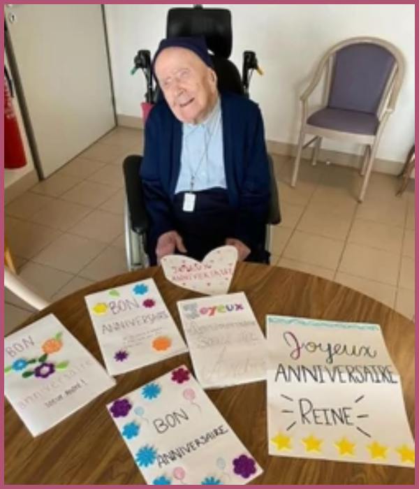 5 surprising facts about the World’s oldest person, Sister Andre aka Lucile Randon Sister Andre received a handwritten greeting note from president