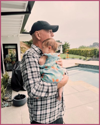 Grandpa on Duty! Rumer Willis Shares a Snap of Dad Bruce Willis with ...